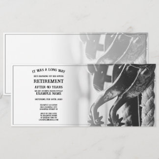Retirement announcement with old spurs