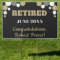 Retirement announcement yard sign