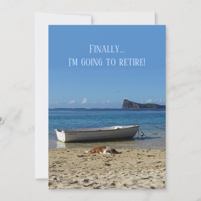 Retirement Announcement (your text front & back) (Front)