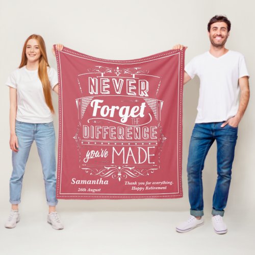 Retirement Appreciation Never Forget Salmon Pink