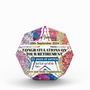 Retirement award Long Service recognition gift