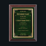 Retirement Award Plaque<br><div class="desc">Retirement Award Plaque designed by zigzagcolours on www.zazzle.com - best buy</div>