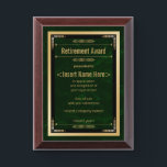 Retirement Award Plaque<br><div class="desc">Retirement Award Plaque designed by zigzagcolours on www.zazzle.com - best buy</div>
