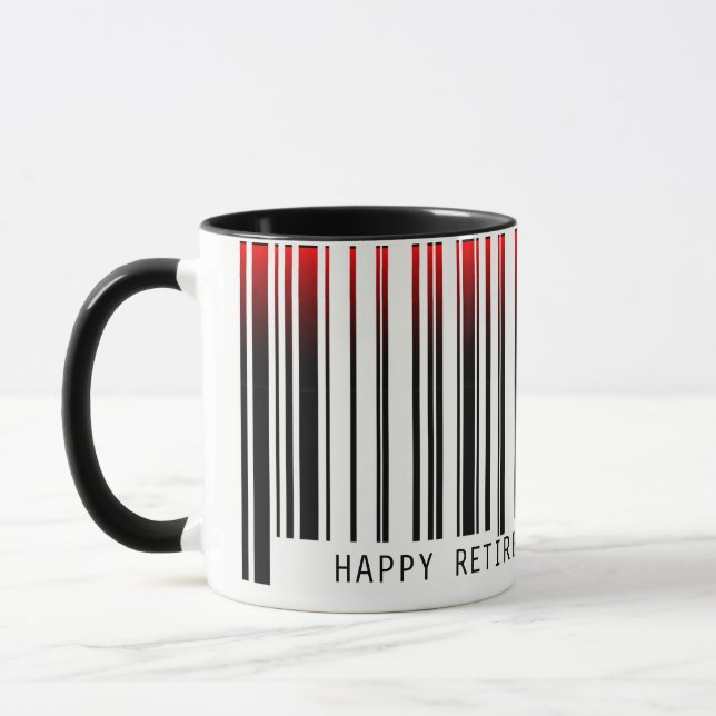 Retirement Barcode with laser Mug (Left)