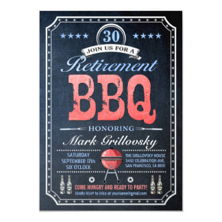 Bbq Retirement Invitations 9