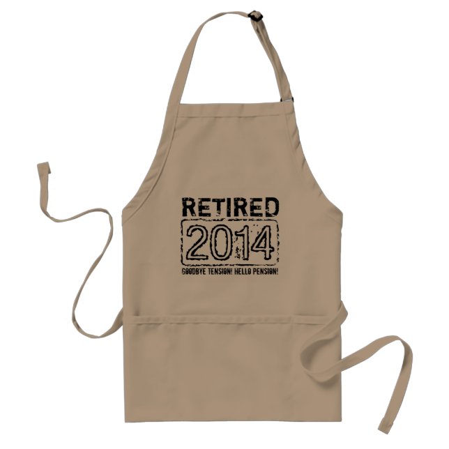 Retirement BBQ party apron for men (Front)
