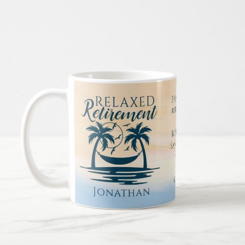 Retirement Beach Hammock Coffee Mug