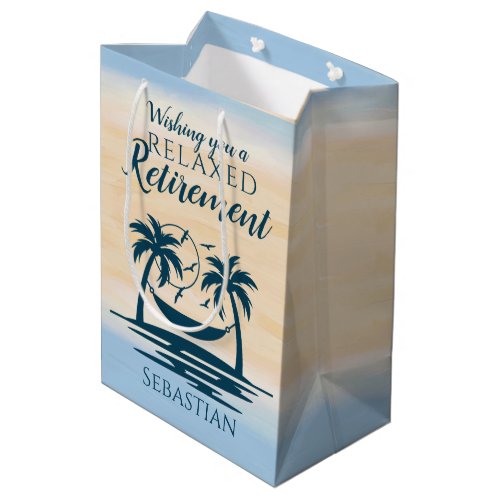 Retirement Beach Hammock Relaxed Medium Gift Bag