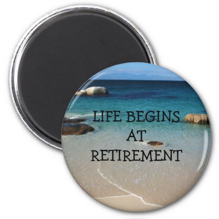 Retirement: Beach Shore Retirement Magnet