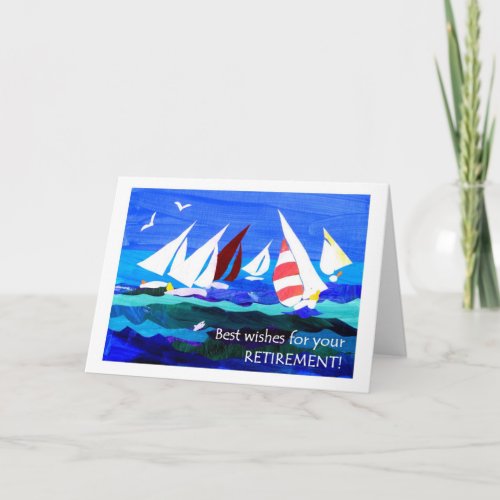 Retirement Best Wishes Card _ Sailing