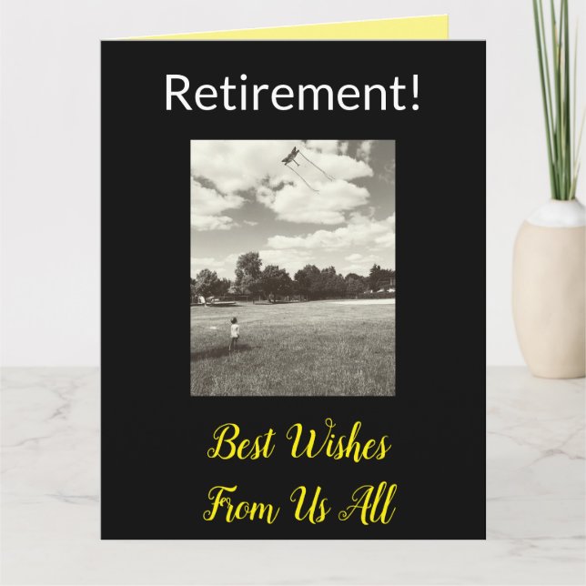 Retirement! Big Best Wishes From Us All Card (Front)