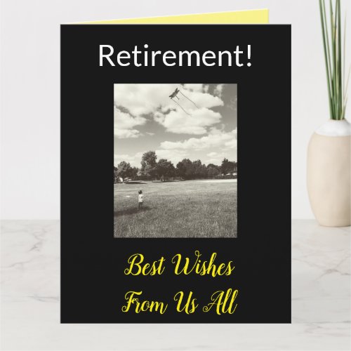 Retirement Big Best Wishes From Us All Card