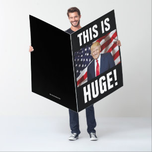 RETIREMENT BIGGEST DONALD TRUMP GREETING CARD