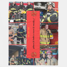  Retirement blanket personalized for Fireman Gift