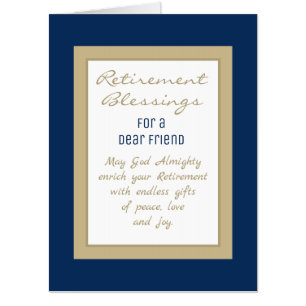 Retirement blessings for Friend Big card