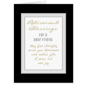 Retirement blessings for Friend Big card