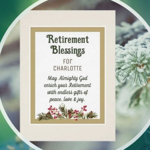  Retirement Blessings for Friend Card