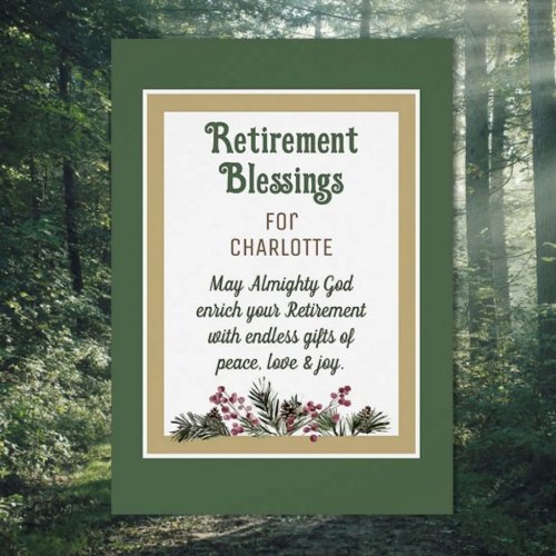 Retirement Blessings for Friend Card