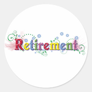 Retirement Bliss Classic Round Sticker