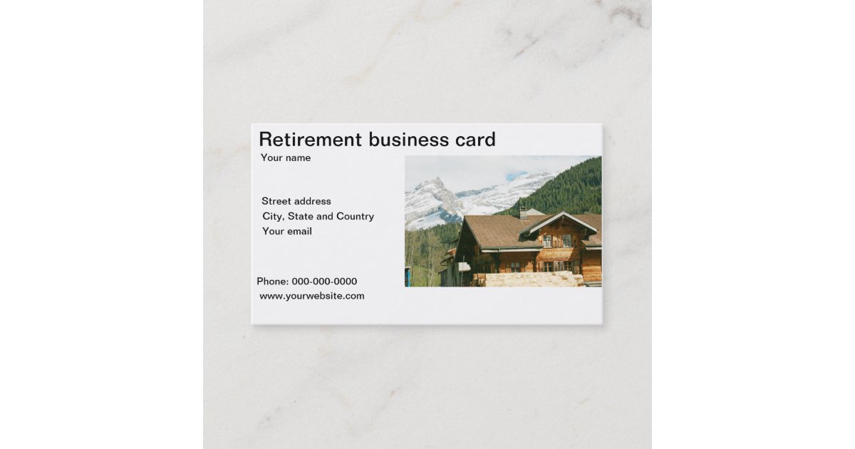 Retirement business card template | Zazzle