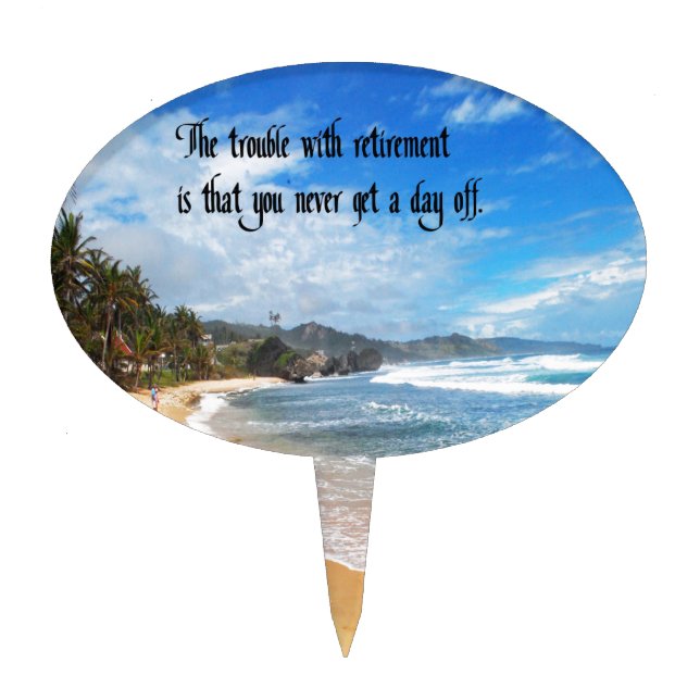 Retirement Cake Topper (Front)