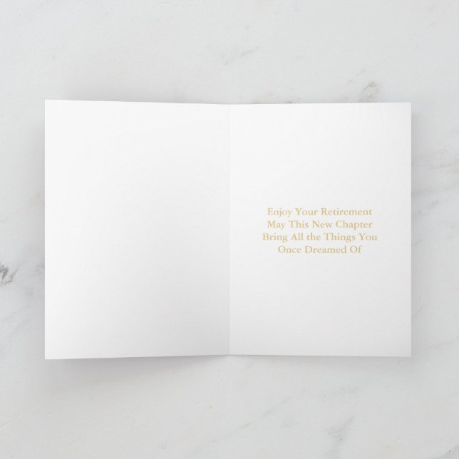 Retirement Card | Enjoy Every Minute | Peaceful Co (Inside)