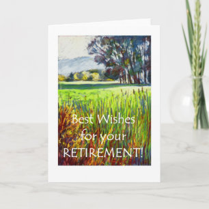 Retirement Card - Evening in the Meadows