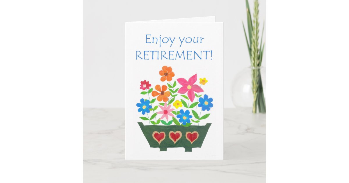 Retirement Card - Flower Power | Zazzle.com