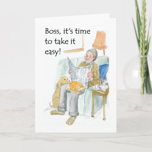 Retirement Card for a Boss