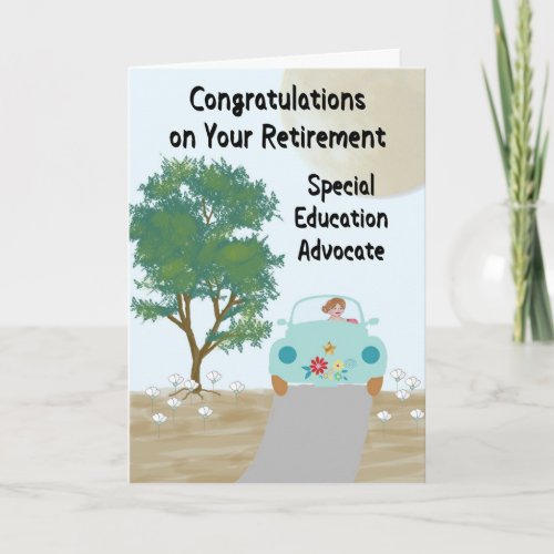 Retirement Card for Special Education Advocate