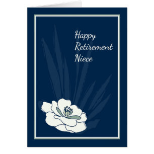 Retirement Card for your Niece in Blue