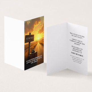 Retirement Card with Sunset Road and Quote Design