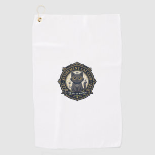 Retirement Cat Cat Dad Gift Idea - Retirement Cat Golf Towel