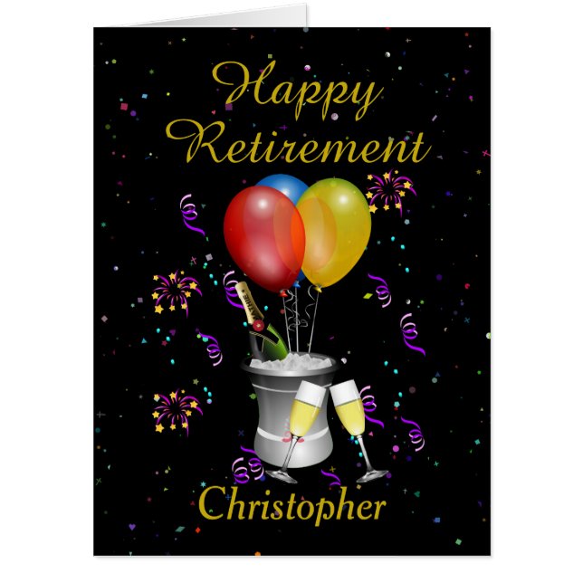 Retirement Celebration Big Card (Front)