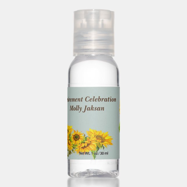 Retirement Celebration Hand Sanitizer (Front)