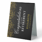 Retirement Celebration Party Gold Glitter