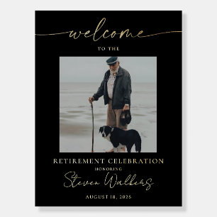 Retirement Celebration with photo Welcome Sign