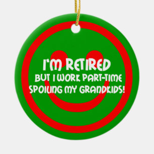 retirement ceramic ornament