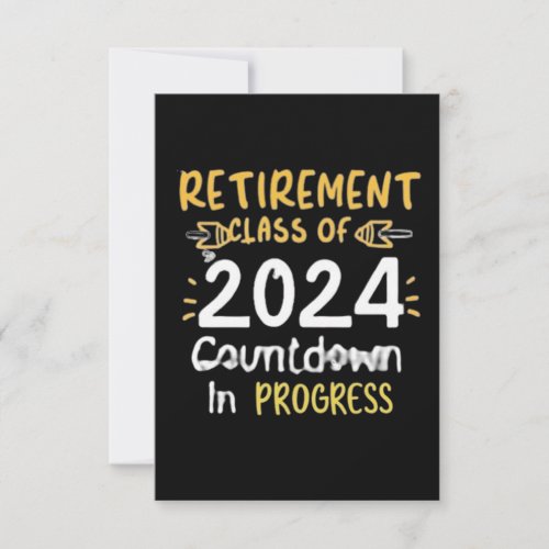 retirement class of 2024 countdown in progress
