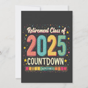 Retirement Class of 2025 in Process Graduation  Thank You Card