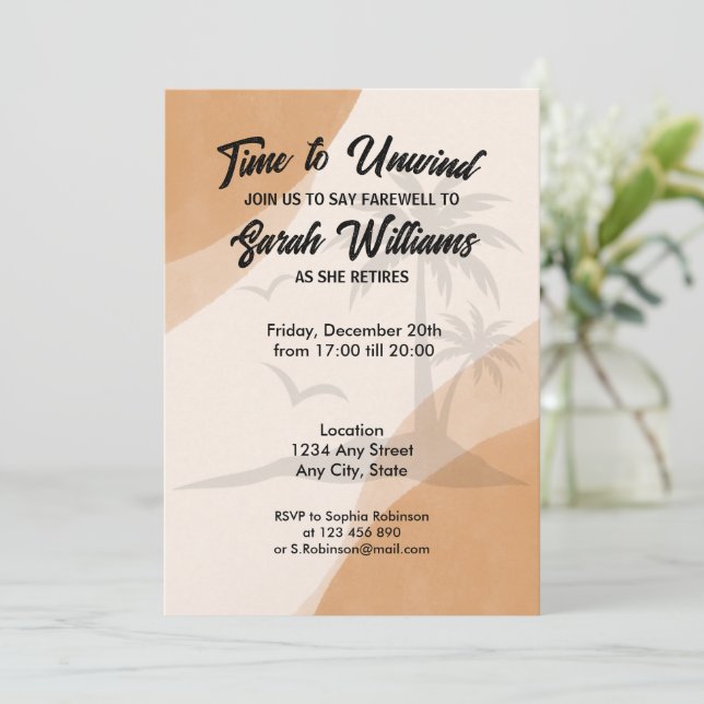 Retirement Company Farewell Party Invitation Zazzle