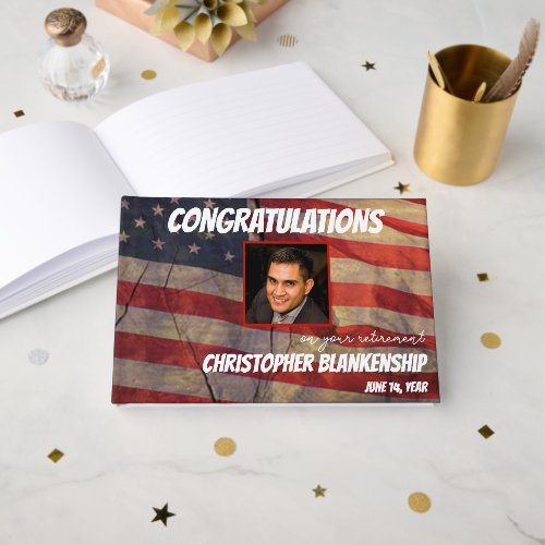 Retirement Congratulations American Flag Custom 