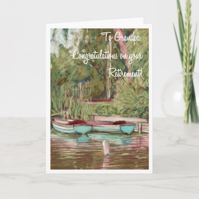 Retirement Congratulations for a Grandfather Card (Front)