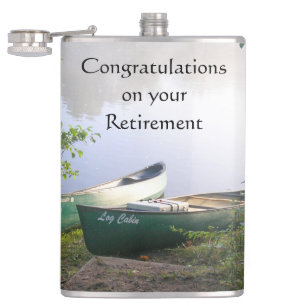 Retirement Congratulations Next Adventure Flask