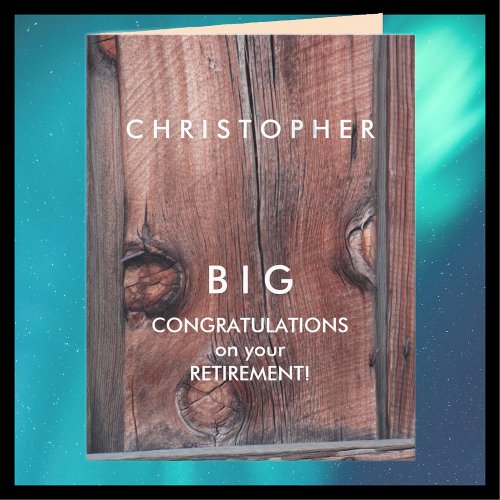 Retirement Congratulations Old Red Barn Big Jumbo Card