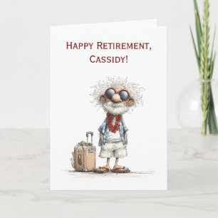 Retirement Congratulations, Retiree Traveling Man Card