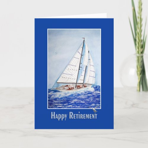 Retirement Congratulations with Sailboat  Card