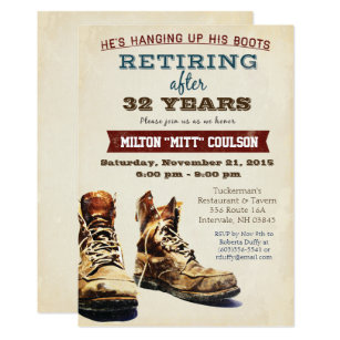 retirement announcement flyer