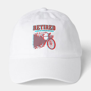 Retirement Cycling Bicycle Gift Design Hat