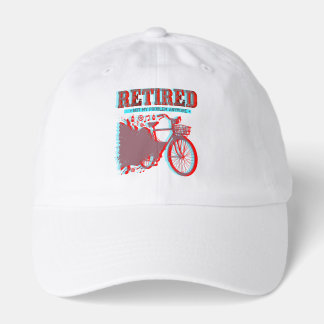 Retirement Cycling Bicycle Gift Design Hat